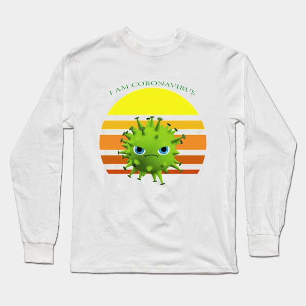 I am coronavirus Long Sleeve T-Shirt by manal